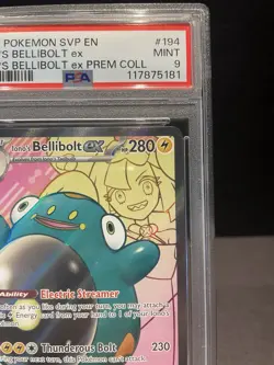 2025 POKEMON SVP EN-SV BLACK STAR PROMO #194 IONO'S BELLIBOLT EX PSA 9 - Image 3