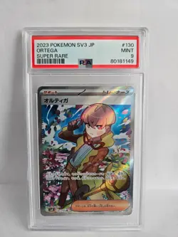 PSA 9 Pokemon Ortega 130/108 Super Rare 2023 Sv3 Japanese - Image 1