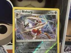 Pokemon TCG Sun & Moon Team Up - Bisharp #105/181 - Rare Reverse Holo Card - Image 2