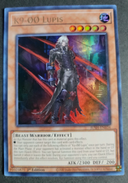 Yugioh! - K9-00 Lupis - JUSH-EN034 - Ultra Rare - 1'st Edition - NM/M - Image 1