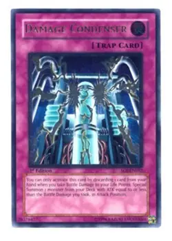 Yugioh! MP Damage Condenser - SOI-EN052 - Ultimate Rare - 1st Edition Moderately - Image 1
