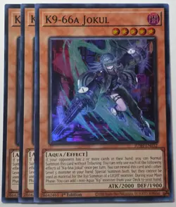 Yugioh x3 K9-66A Jokul JUSH-EN032 Super Rare 1st Edition - Image 1