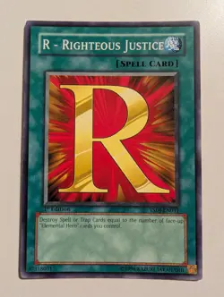 R - Righteous Justice - 1st Edition YSDJ-EN031 - LP - YuGiOh - Image 1