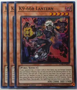 Yugioh x3 K9-66B Lantern JUSH-EN033 Super Rare 1st Edition - Image 1