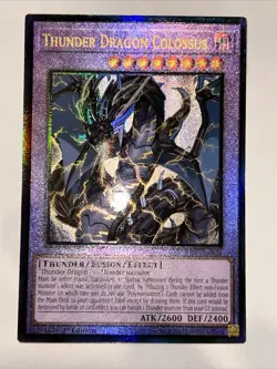 Yugioh! Thunder Dragon Colossus RA03-EN036 - Prismatic Ultimate Rare (PUR) NM/M - Image 1