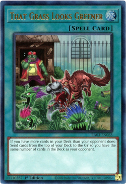 Yugioh! That Grass Looks Greener RA03-EN063 - Prismatic Ultimate Rare (PUR) NM/M - Image 1