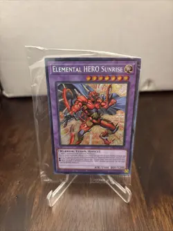 YuGiOh Elemental HERO Sunrise (LDS3-EN104) Limited Edition Secret Rare (SEALED) - Image 1