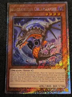 Black Dragon Collapserpent RA04-EN204 Platinum Secret Rare 1st Ed Yugioh Nm - Image 1