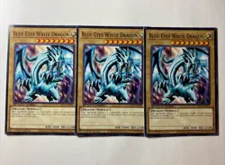 YuGiOh PLAYSET Blue-Eyes White Dragon SBC2-ENB02 1st Ed Common N/M - Image 1