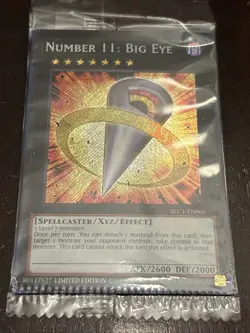 Yugioh - Number 11: Big Eye - BLC1-EN001 Limited Edition Near Mint Sealed - Image 1
