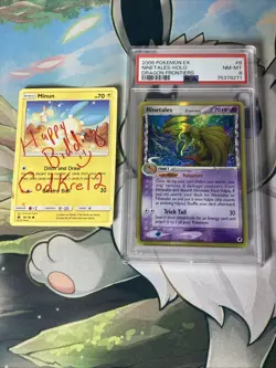 2006 Pokemon EX Dragon Frontiers : Ninetales : Holo Rare Card 8/101 : PSA 8 - Image 1