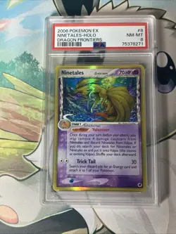 2006 Pokemon EX Dragon Frontiers : Ninetales : Holo Rare Card 8/101 : PSA 8 - Image 2