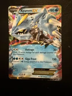 Pokemon TCG Kyurem EX Card 30/101 Plasma Blast NM Condition - Image 1