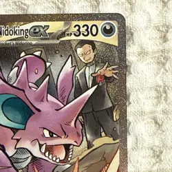 Team Rocket's Nidoking ex 233/182 Destined Rivals Holo SIR Pokemon Card - Image 4