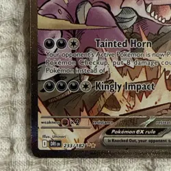 Team Rocket's Nidoking ex 233/182 Destined Rivals Holo SIR Pokemon Card - Image 5