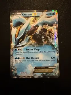 Pokemon TCG Kyurem EX Holo Card Legendary Treasures 44/113 NM Condition - Image 1
