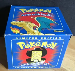 pokemon card 23K GOLD Plated Charizard with box and Certificate of Authenticity - Image 3