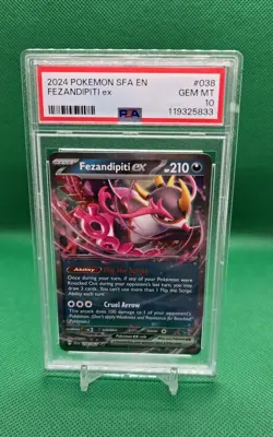 Pokemon TCG Fezandipiti EX Card Shrouded Fable PSA 10 - Image 1