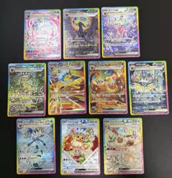 Terastal Festival Eevee Evolution SAR Complete Full Set Card Korean Lot 10 Arts - Image 1