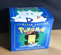 pokemon card 23K GOLD Plated Togepi with box and Certificate of Authenticity - Image 1