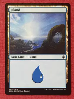 Magic The Gathering COMMANDER ANTHOLOGY CMA ISLAND 293 land card MTG - Image 1