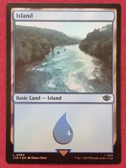 Magic The Gathering LORD OF THE RINGS TALES OF MIDDLE-EARTH FOIL ISLAND 264 MTG - Image 1