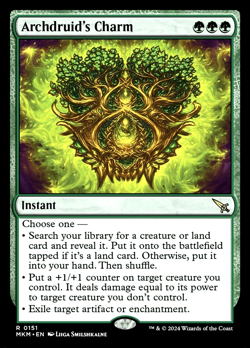 MTG Archdruid's Charm 151 Rare Foil Murders at Karlov Manor - Image 1