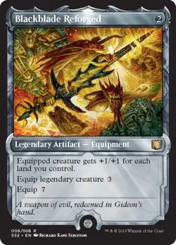 NM-Mint, English MTG Regular Blackblade Reforged Signature Spellbook: Gideon Mag - Image 1