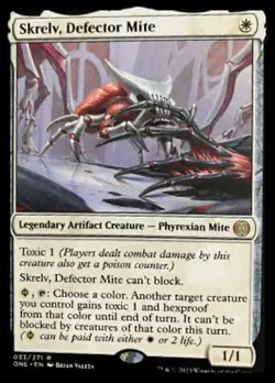 NM-Mint, English MTG Foil Skrelv, Defector Mite - Foil Phyrexia: All Will Be One - Image 1