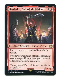 Raubahn, Bull of Ala Mhigo NM #0151 Final Fantasy FIN MTG FCA Magic the Gatherin - Image 1