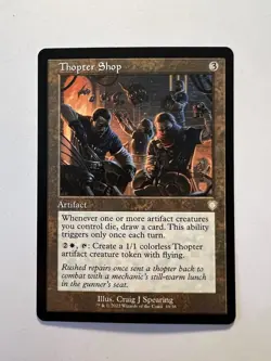 Thopter Shop - RETRO FRAME - MTG The Brothers' War: Commander - NM - Image 1