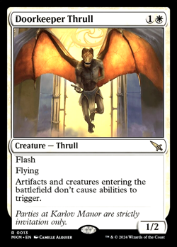 MTG Doorkeeper Thrull 13 Rare Foil Murders at Karlov Manor - Image 1