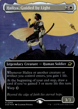 Haliya, Guided by Light (Borderless) FOIL 289 R Edge of Eternities NM MTG - Image 1