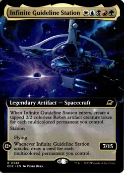 Infinite Guideline Station (Extended Art) FOIL 348 R Edge of Eternities NM MTG - Image 1