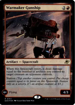 Warmaker Gunship FOIL 167 R Edge of Eternities NM MTG - Image 1