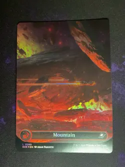 MTG * Mountain (0265, Borderless, Foil) Edge of Eternities * 1X * NM - Image 1