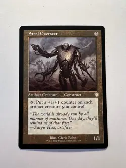 Steel Overseer - RETRO FRAME - MTG The Brothers' War: Commander - NM - Image 1