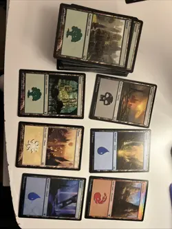 100 Basic Land Bulk Lot (20 per color) MTG Magic The Gathering Mixed Sets - Image 1
