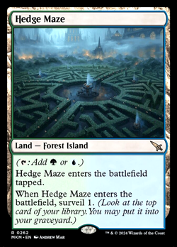 MTG Hedge Maze 262 Rare Foil Land Murders at Karlov Manor - Image 1