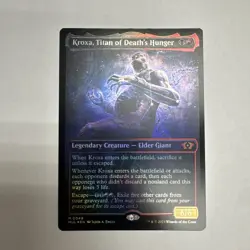 MTG - Kroxa, Titan Of Death’s Hunger - March Of The Machine (MUL) Foil # 49 - Image 1