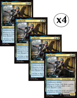 4x - Locke Cole - x4 - Final Fantasy - UC NM MTG - Image 1
