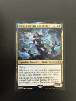 Alela, Cunning Conqueror Commander: Wilds of Eldraine Regular Mythic 03 Mtg - Image 1