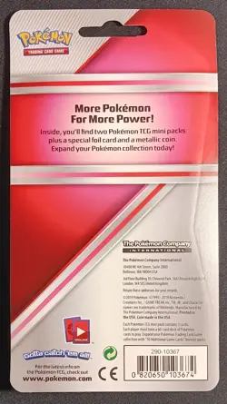 Team Up Sun And Moon Blister - (2) 3 Card Mini Booster Pack Coin - Pokemon 2019 - Image 2