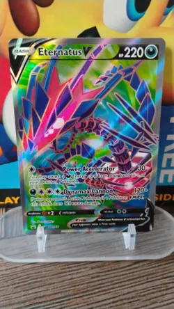 ETERNATUS V Black Star Promo POKEMON Full-Art Holo 2020 Trading Card SWSH044 - Image 1