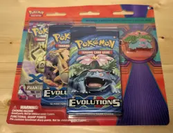 POKEMON XY PHANTOM FORCES / XY EVOLUTIONS 3 pack blister-w/Venusaur pin SEALED - Image 3