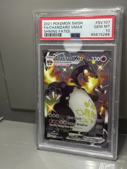 Pokemon TCG Shining Fates Charizard Shiny VMAX SV107 PSA 10 - Image 2