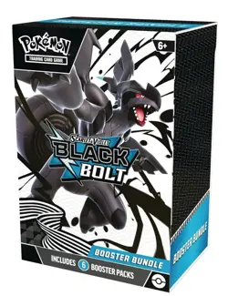 Pokemon Black Bolt Booster Bundle TCG Presale Factory Sealed Ships 8/23 6 Packs - Image 1