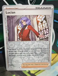 Pokemon - Lucian 157/167 - Reverse Holo - Twilight Masquerade - NM - Image 1