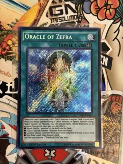 Yugioh! MP Oracle of Zefra - CROS-EN060 - Secret Rare - 1st Edition - Image 1