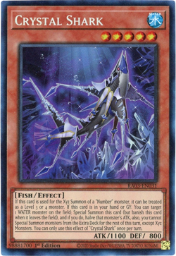 Yugioh! Crystal Shark - RA03-EN031 - Prismatic Collector's Rare (PCR) NM/M - Image 1